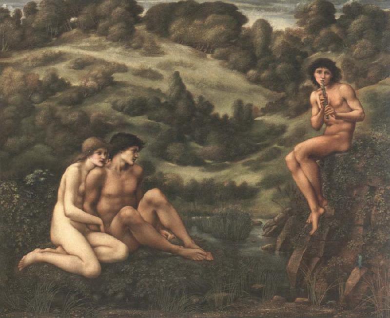 Edward Burne-Jones the garden of pan oil painting image